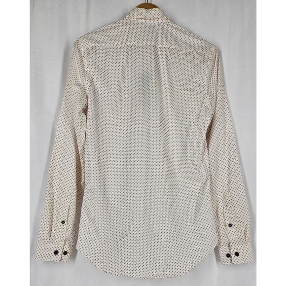 ZARA MAN PRINT EDITION SLIM FIT BUTTON-UP SHIRT WHITE SIZE SMALL NWT - Picture 2 of 12